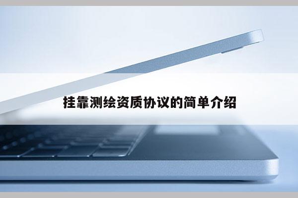 挂靠测绘资质协议的简单介绍