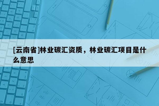 [云南省]林业碳汇资质，林业碳汇项目是什么意思