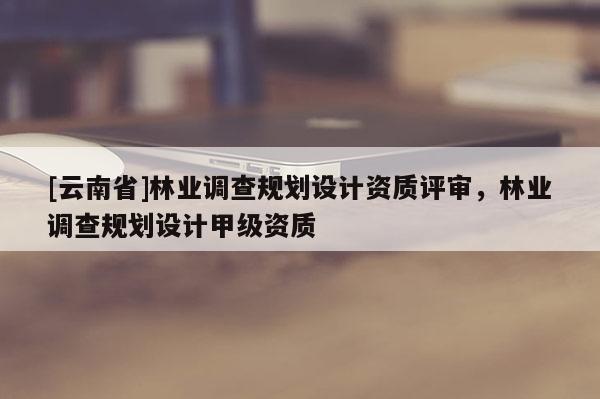 [云南省]林业调查规划设计资质评审，林业调查规划设计甲级资质