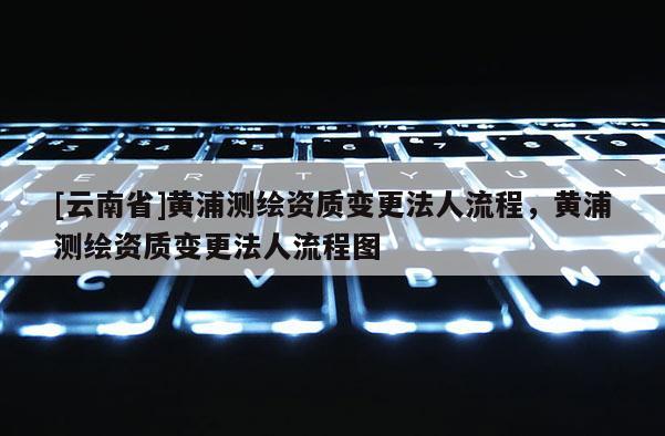 [云南省]黄浦测绘资质变更法人流程，黄浦测绘资质变更法人流程图