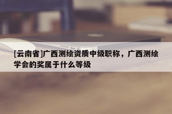 [云南省]广西测绘资质中级职称，广西测绘学会的奖属于什么等级