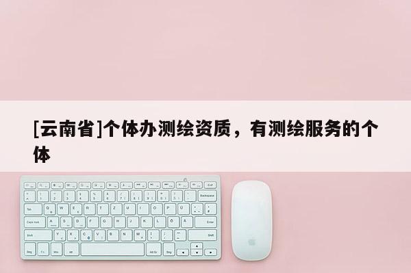 [云南省]个体办测绘资质，有测绘服务的个体