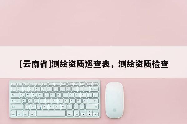 [云南省]测绘资质巡查表，测绘资质检查