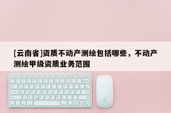 [云南省]资质不动产测绘包括哪些，不动产测绘甲级资质业务范围