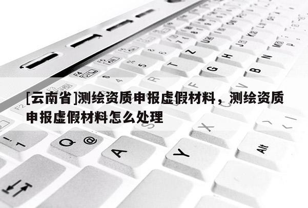 [云南省]测绘资质申报虚假材料，测绘资质申报虚假材料怎么处理