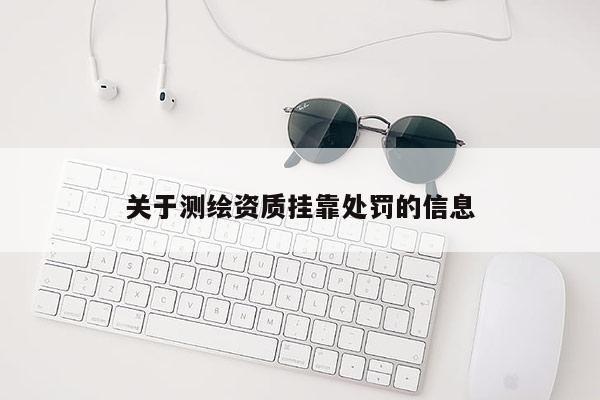 关于测绘资质挂靠处罚的信息