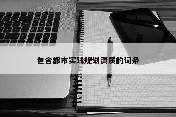 包含都市实践规划资质的词条